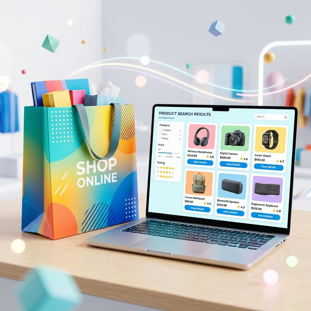 Google Shopping product listing grid showing compliant white-background product images 2026