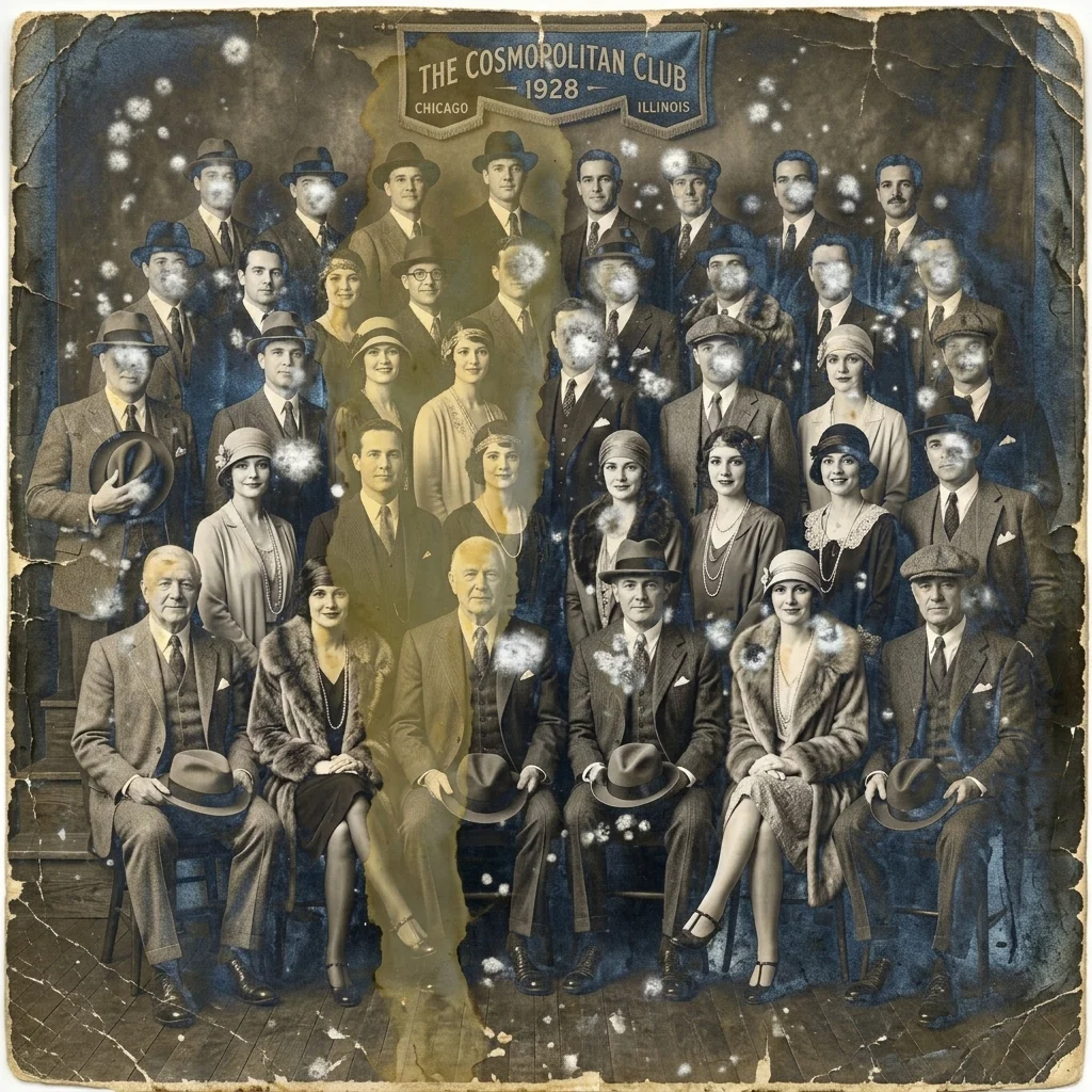 Vintage Photo Restoration (Before) before & after — BLACKFOX DIGITAL